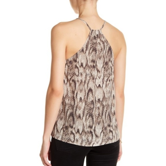 Joie Idalina Sleeveless Silk Python Print Cami Top - Picture 2 of 2